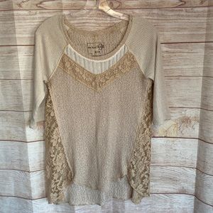 COPY - Free People Lace Trim Knit Pullover